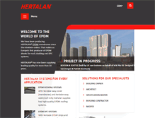 Tablet Screenshot of hertalan.com