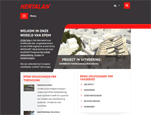 Tablet Screenshot of hertalan.nl